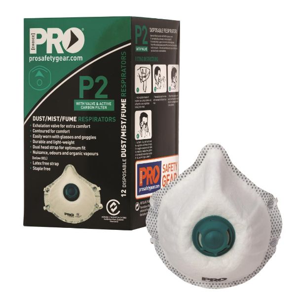 Picture of PRO DUST MASKS P2+VALVE+CARBON