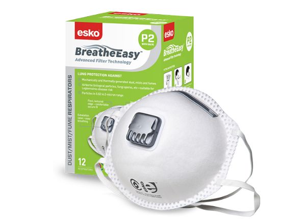 Picture of ESKO - P2 RESPIRATOR WITH VALVE, BOX 12 MASKS