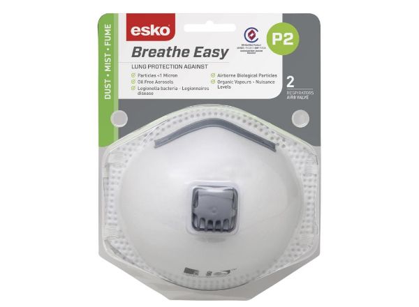 Picture of ESKO - P2 RESPIRATOR WITH VALVE BLISTER PACK (2)