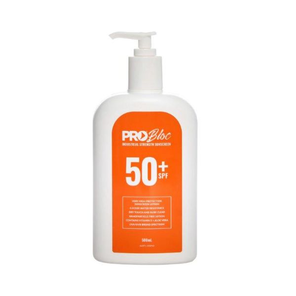 Picture of PRO BLOC SPF 50 + SUNSCREEN 500ML PUMP BOTTLE