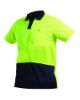 Picture of BISON POLO DAY ONLY POLYESTER ORANGE/NAVY