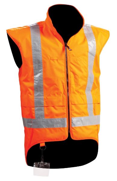 Picture of BISON VEST STAMINA TTMC ORANGE (H OR X BACK REF TAPE)