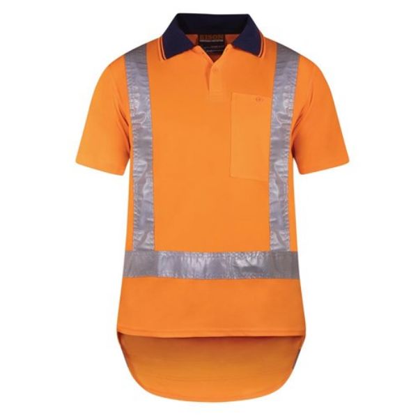 Picture of BISON POLO TTMC POLYESTER ORANGE