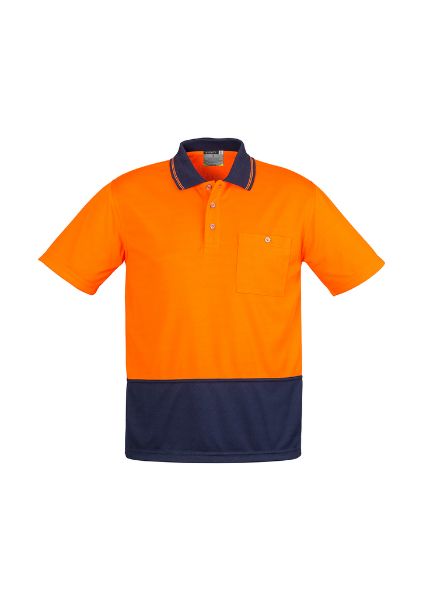 Picture of UNISEX HI VIS BASIC SPLICED POLO - SHORT SLEEVE