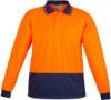 Picture of UNISEX HI VIS BASIC SPLICED POLO - LONG SLEEVE