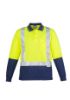 Picture of MENS HI VIS SPLICED POLO - LONG SLEEVE SHOULDER TAPED