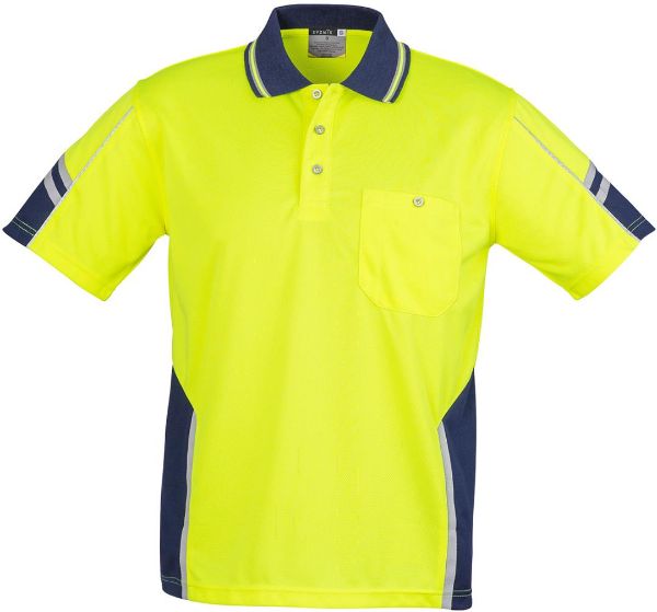 Picture of MENS HI VIS SQUAD S/S POLO