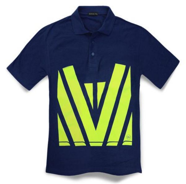 Picture of SWW HI-VIZ PRINT POLO
