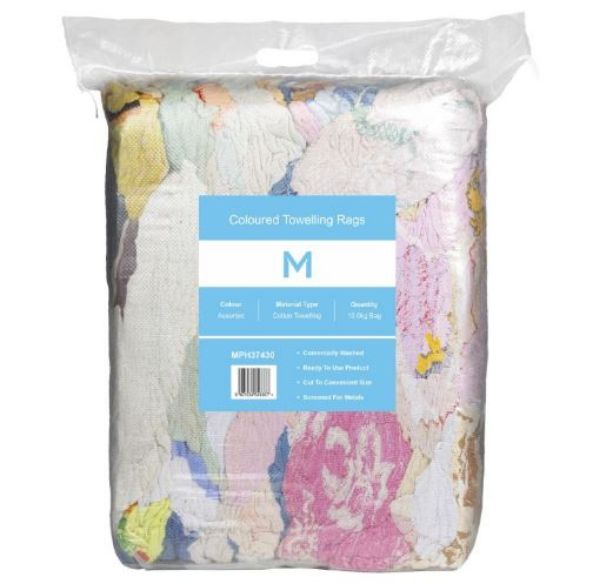 Picture of 10KG COLOURED TOWELLING RAGS
