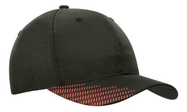 Picture of HSZ BREATHABLE POLY TWILL WITH PEAK FLASH PRINT CAP