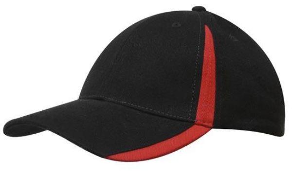 Picture of HSZ BRUSHED HEAVY COTTON CAP WITH INSERTS ON THE PEAK & CROW