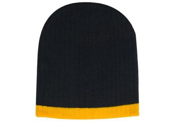 Picture of HSZ TWO TONE CABLE KNIT BEANIE - TOQUE