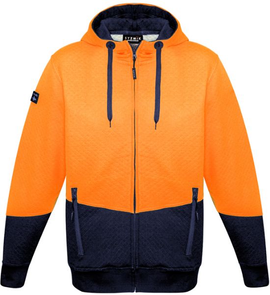 Picture of UNISEX HI VIS TEXTURED JACQUARD FULL ZIP HOODIE