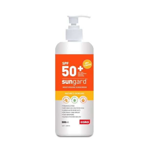 Picture of ESKO SUNGARD SPF 50+ SUNSCREEN, MANUKA HONEY, 500ML PUMP