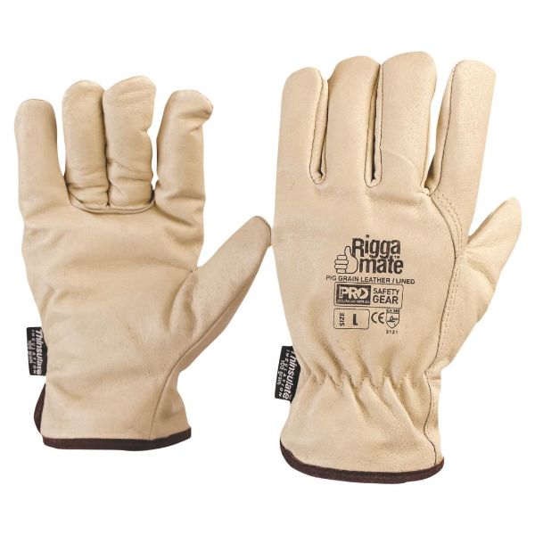 Picture of PRO RIGGAMATE LINED GLOVE - PIG GRAIN LEATHER LARGE