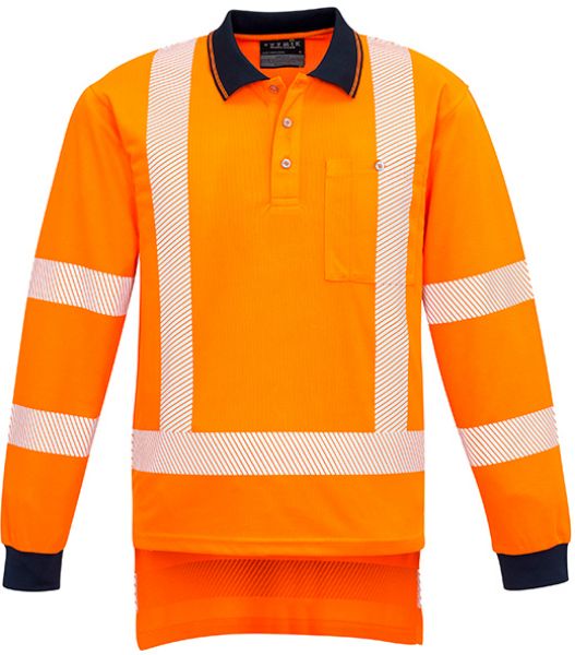 Picture of MENS TTMC-W SEGMENTED L/S POLO