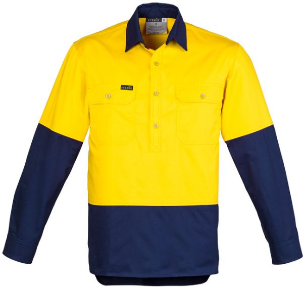 Picture of MENS HI VIS CLOSED FRONT SHIRT