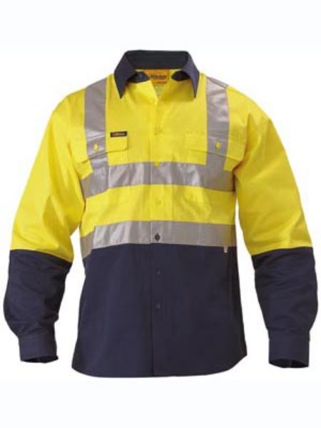 Picture of BISLEY TAPED HI VIS DRILL SHIRT