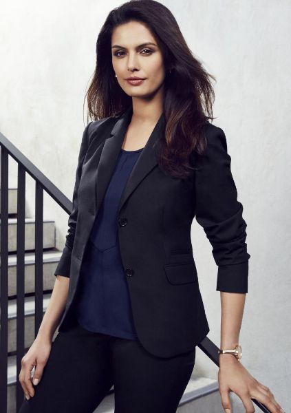 Picture of LADIES 2 BUTTON MID LENGTH JACKET