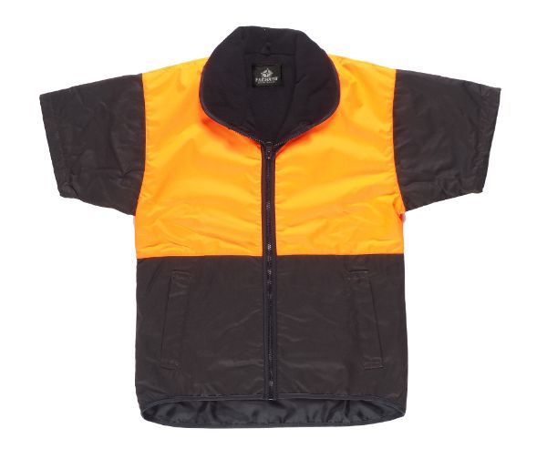 Picture of FAR SOUTH ORANGE HI-VIZ TOP S/S OILSKIN VEST