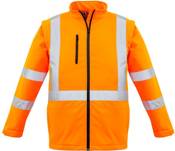 Picture of UNISEX HI VIS 2 IN 1 X BACK SOFT SHELL JACKET