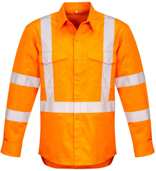 Picture of MENS HI VIS X BACK TAPED SHIRT