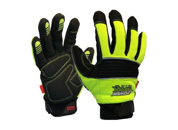 Picture of ESKO HIVIS YELLOW POWERMAXX HI-VIS TOUGH PREMIUM SYNTHETIC