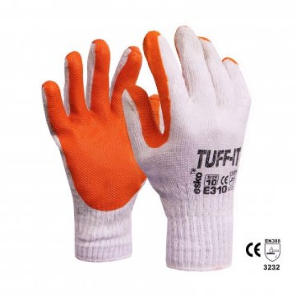 Picture of ESKO 'TUFF-IT', KNITTED POLYCOTTON GLOVE WITH RED LATEX
