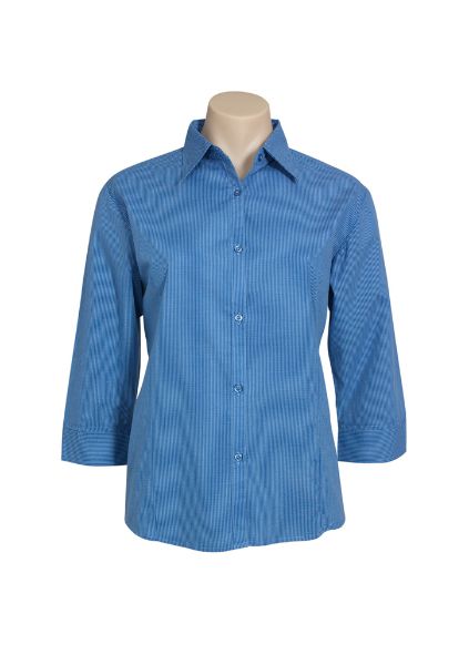 Picture of LADIES MICRO CHECK 3/4 SLEEVE SHIRT