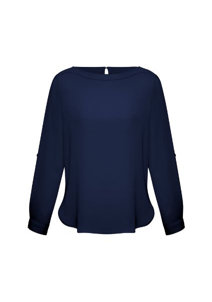 Picture of LADIES MADISON BOATNECK BLOUSE
