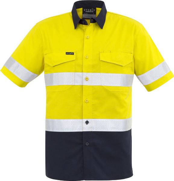 Picture of MENS RUGGED COOLING TAPED HI VIS SPLICED S/S SHIRT