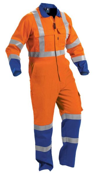 Picture of BISON OVERALL ARCGUARD 11CAL TTMC ZIP ROYAL/BLUE