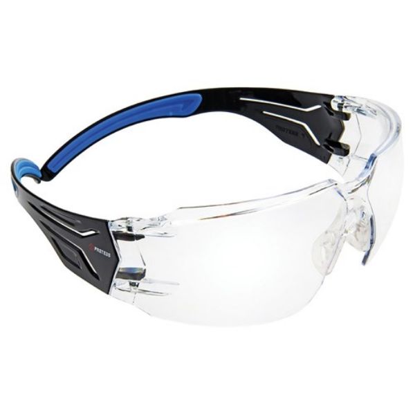 Picture of PRO 4 SAFETY GLASSES CLEAR LENS SUPER FLEX ARMS