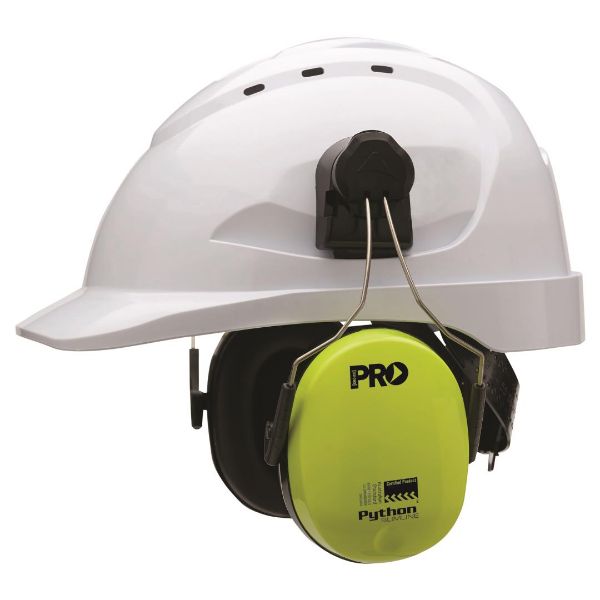Picture of PRO PYTHON SLIMLINE HARD HAT EARMUFFS CLASS 5, -31DB