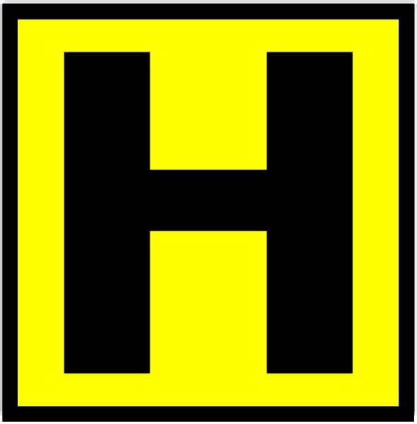 Picture of HPMV "H" STICKER 200MM X 200MM SAV