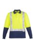 Picture of MENS HI VIS SPLICED POLO - LONG SLEEVE SHOULDER TAPED